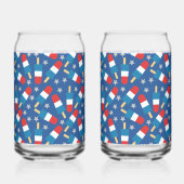 4. Juli Patriotische Popsikel Dosenglas (Links)