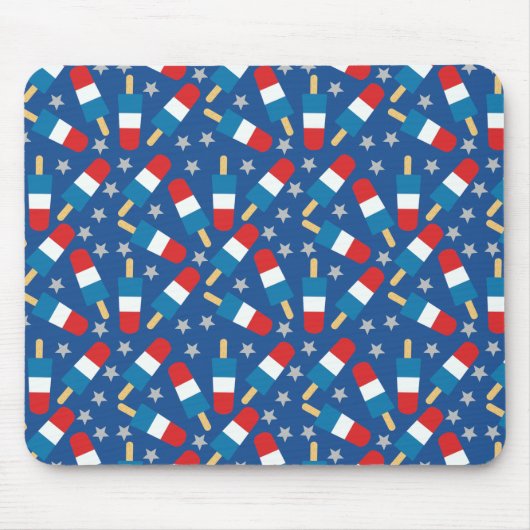 4. Juli Patriotische Popsikel Mousepad (Vorne)