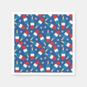 4. Juli Patriotische Popsikel Serviette (Vorderseite)