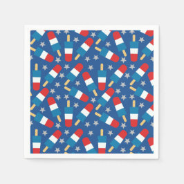 4. Juli Patriotische Popsikel Serviette