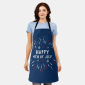 4. Juli: Patriotische Unabhängigkeit Amerikas Schürze (Getragen)