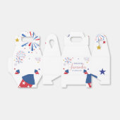 4. Juli Patriotische Unabhängigkeit Geburtstagspar Geschenkschachtel (Ungefaltet)