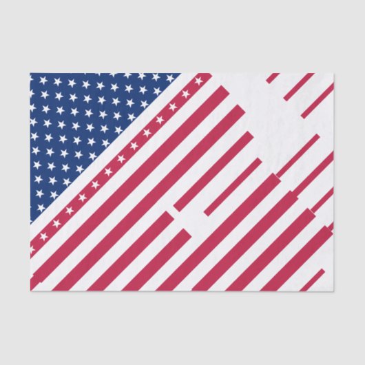 4. Juli Patriotische US Flagge Gaben Wrap Seidenpapier (Vorderseite)