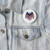 4. Juli Patriotischer Adler - Adler Button (Beispiel)