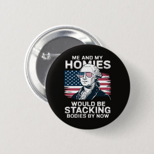 4. Juli Patriotischer Amerikaner Button