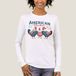 4. Juli Patriotischer Amerikanischer Hahn-62987 T- Tri-Blend Shirt