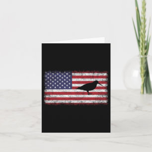 4. Juli Patriotischer amerikanischer Holzvogel Lov Karte