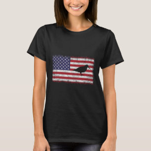 4. Juli Patriotischer amerikanischer Holzvogel Lov T-Shirt