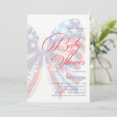 4. Juli Patriotischer Bogen Einfache Vorlage Baby (Stehend Vorderseite)