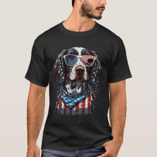 4. Juli Patriotischer deutscher Kurzzeiger D T-Shirt
