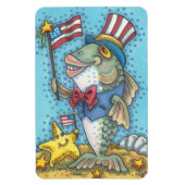 4. JULI PATRIOTISCHER FISCH & STARFISH MAGNET LG. (Vertikal)