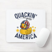 4. Juli Patriotischer Gummi Ente T-Shirt Quackin' Mousepad (Mit Mouse)