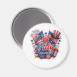 4. Juli Patriotischer Küchenmagnet Magnet