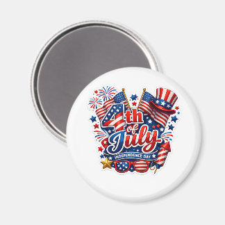 4. Juli Patriotischer Küchenmagnet Magnet