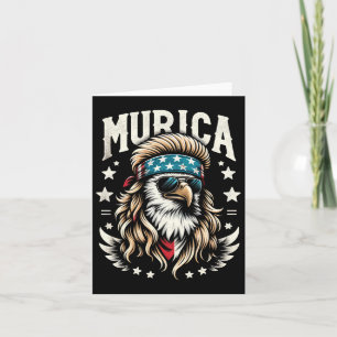 4. Juli Patriotischer Lustiger Adler 4. Juli USA-M Karte