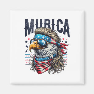 4. Juli Patriotischer Lustiger Adler 4. Juli USA M Magnet