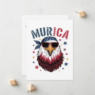 4. Juli Patriotischer Lustiger Adler USA Ankündigung