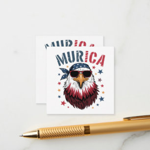 4. Juli Patriotischer Lustiger Adler USA Begleitkarte