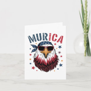 4. Juli Patriotischer Lustiger Adler USA Feiertagskarte