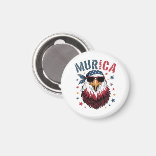 4. Juli Patriotischer Lustiger Adler USA Magnet