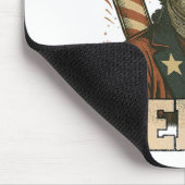 4. Juli Patriotischer Merica George Washington Jul Mousepad (Ecke)