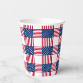 4. Juli Patriotischer Papiercup Pappbecher (Rückseite)