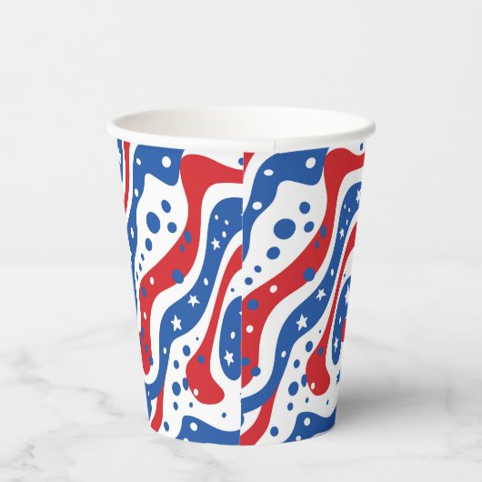 4. Juli Patriotischer Papiercup Pappbecher (Rechts)