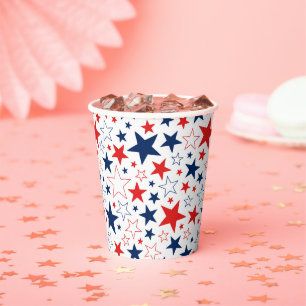 4. Juli Patriotischer Papiercup Pappbecher