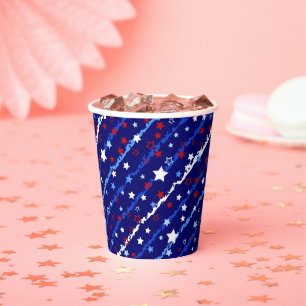 4. Juli Patriotischer Papiercup Pappbecher