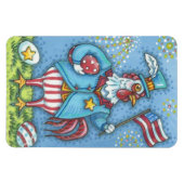 4. JULI PATRIOTISCHER ROOSTER, CHICKEN MAGNET LG. (Horizontal)