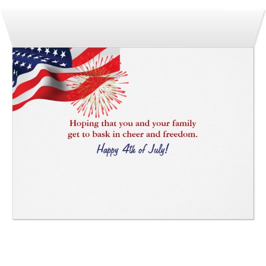 4. Juli Patriotischer Starfish (Innenansicht Horizontal (Unten))