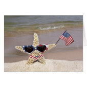 4. Juli Patriotischer Starfish (Vorderseite (Horizontal))