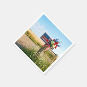 4. Juli Patriotisches Land Mailbox Serviette (Ecke)
