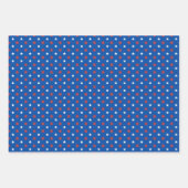 4. Juli Patriotisches Rotes Weiß & Blaue Sterne Geschenkpapier Set (Vorderseite 3)