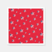 4. Juli patriotisches US-amerikanisches Flaggensta Serviette (Vorderseite)