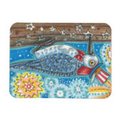 4. JULI PATRIOTISCHES WOODPECKER MAGNET (Horizontal)
