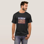 4. Juli Pepaw Flag Pepaw Fatheru2019s T-Shirt (Vorne ganz)