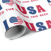 4. Juli Personalisiert Geschenkpapier (Rolleneckpunkt)