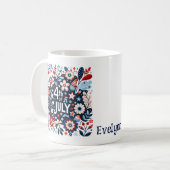 4. Juli Personalisierte-Kaffee-Tasse Kaffeetasse (Vorderseite Links)