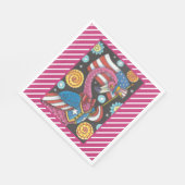 4. JULI PINK FLAMINGO, PATRIOTISCHE PAPIERNAPKINE SERVIETTE (Ecke)