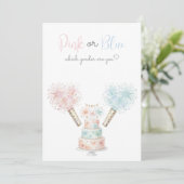 4. Juli Pink oder Blau Geschlecht Enthüllung Einla (Stehend Vorderseite)