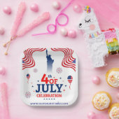 4. Juli-Platz Pappteller (Party)