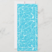 4. Juli Pool Party Einladungen Telefon (Rückseite)