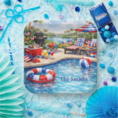 4. Juli-Poolparty in Florida Pappteller (Party)