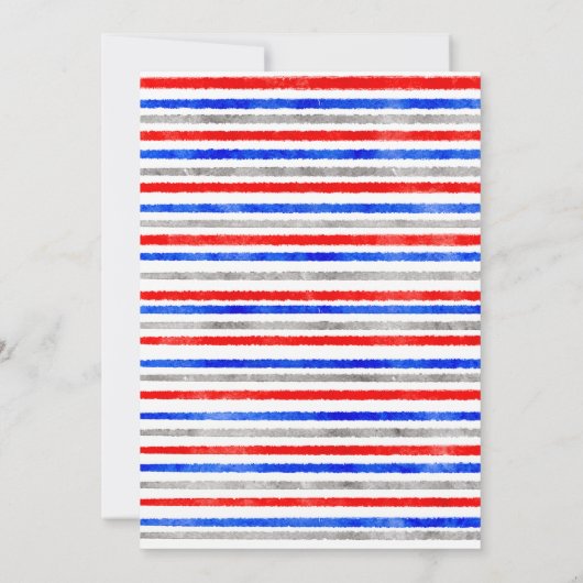 4. Juli Popsicle Geburtstag Einladung (Rückseite)