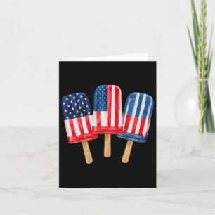 4. Juli Popsicle Womens Patriotic Vierte Ju Karte