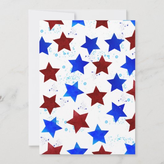 4. Juli Popsicles Pool Party Kid Einladung (Rückseite)