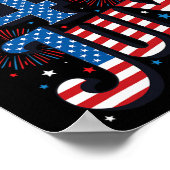 4. Juli Poster (Ecke)