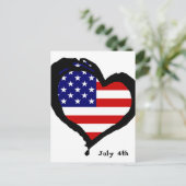 4. Juli Postkarte (Stehend Vorderseite)