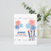 4. Juli  Postkarte (Stehend Vorderseite)